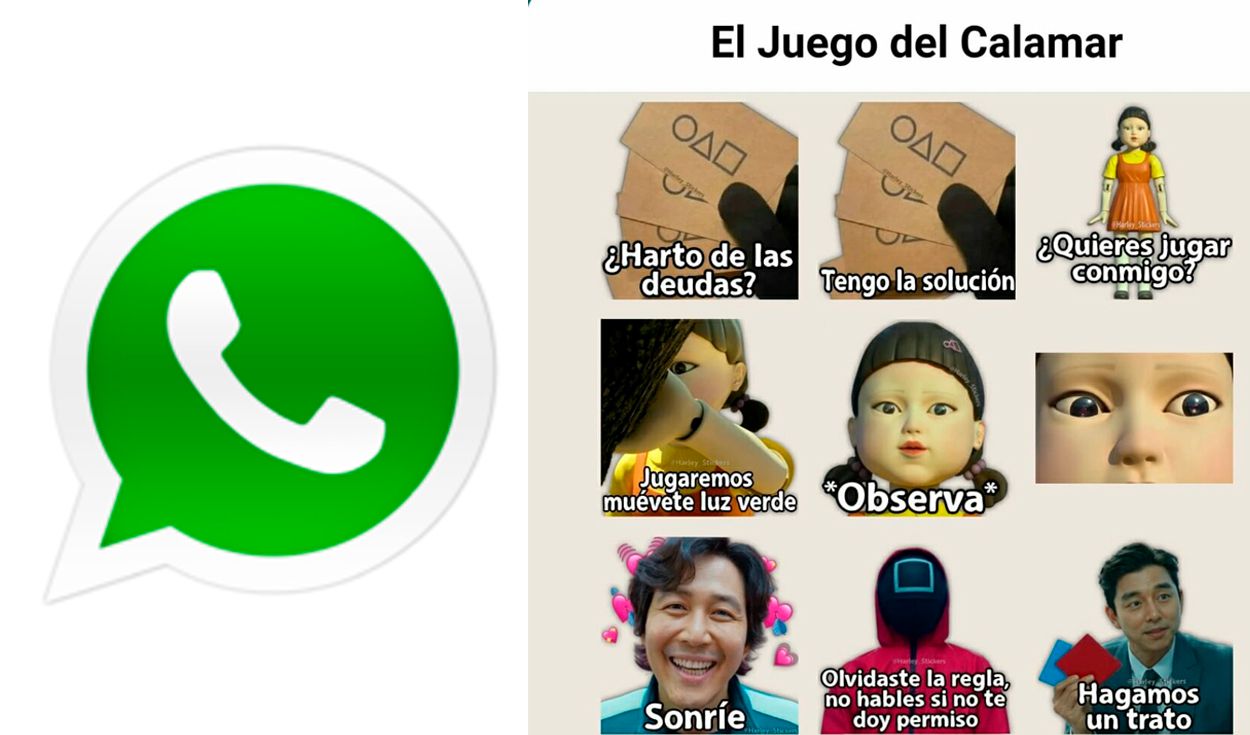 Descarga los stickers de WhatsApp de la película del juego del calamar de Netflix